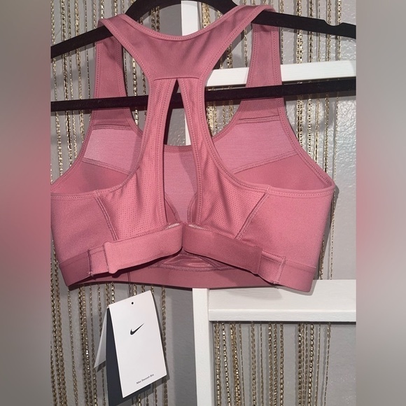 Nike Swoosh Sports Bra, Pink, Size Small - Picture 4 of 8